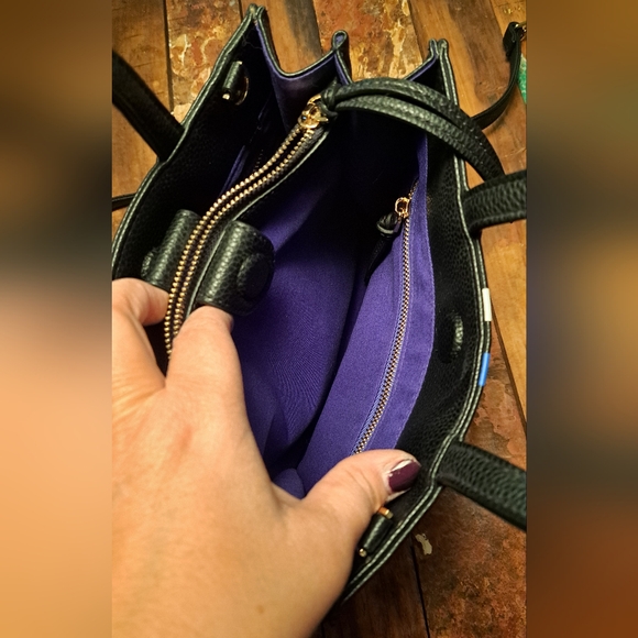 Ela Mini Tote Striped Black bag - Picture 5 of 5